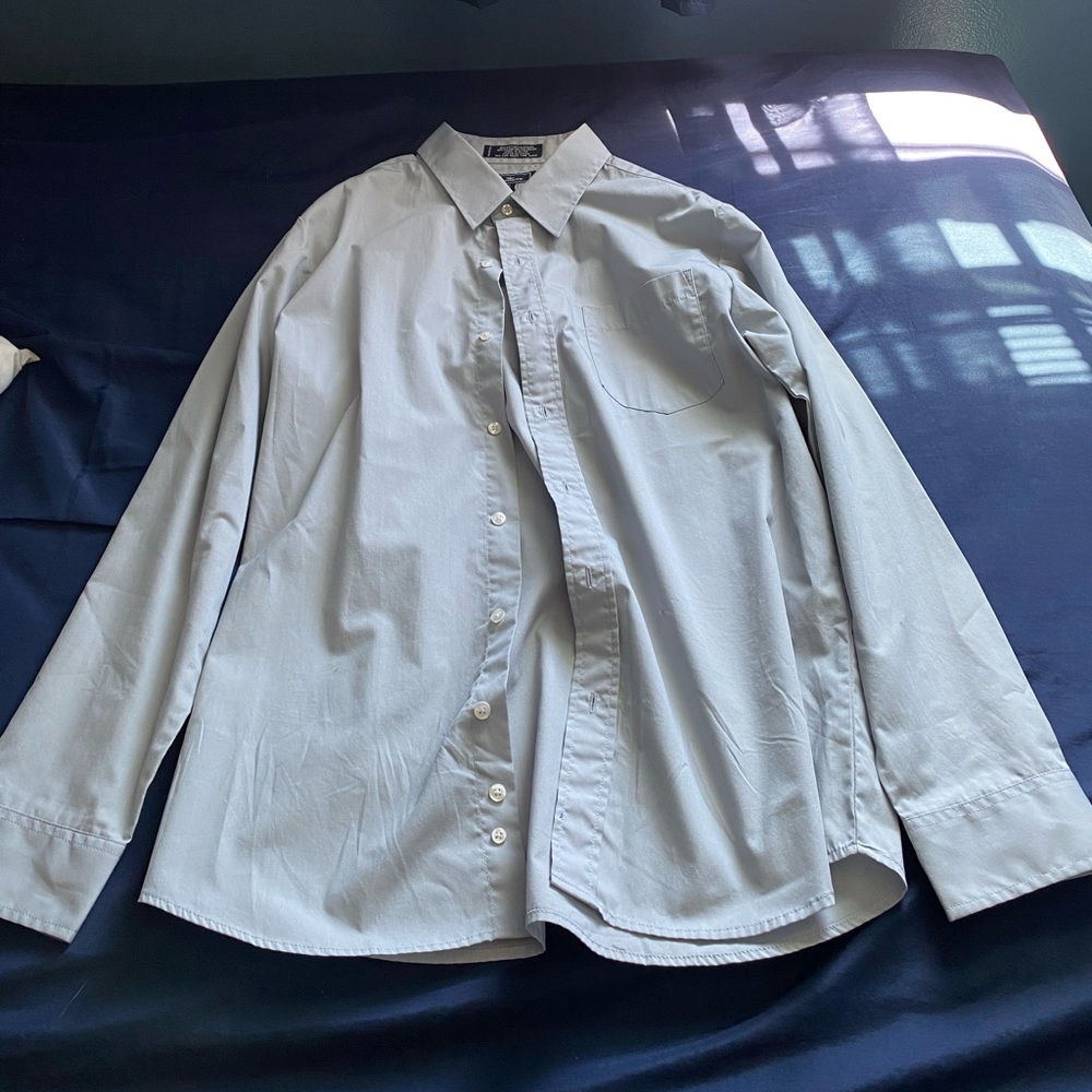 Dockers Grey Long Sleeve Button Up